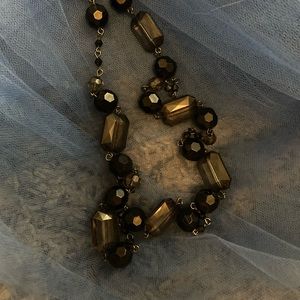 Black beaded necklace